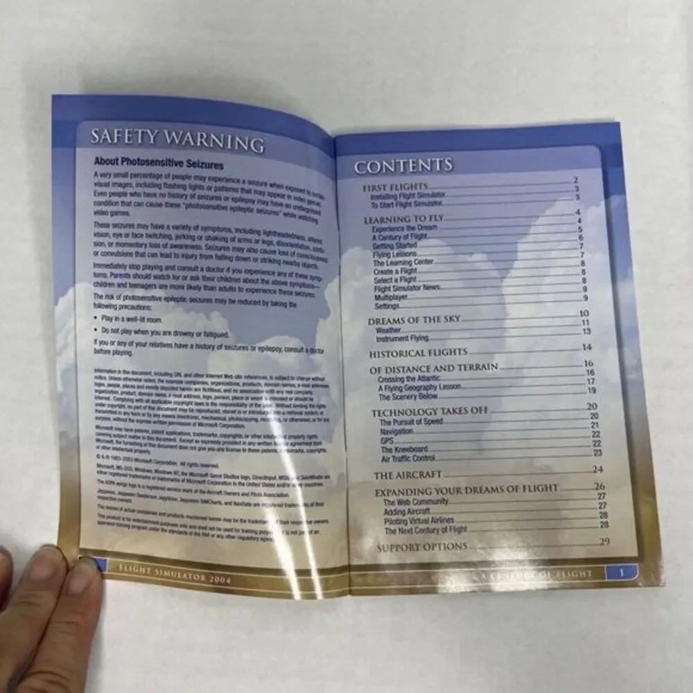 Microsoft Flight Simulator 2004 A Century of Flight 4-Disc Set PC CD-ROM-2000/XP